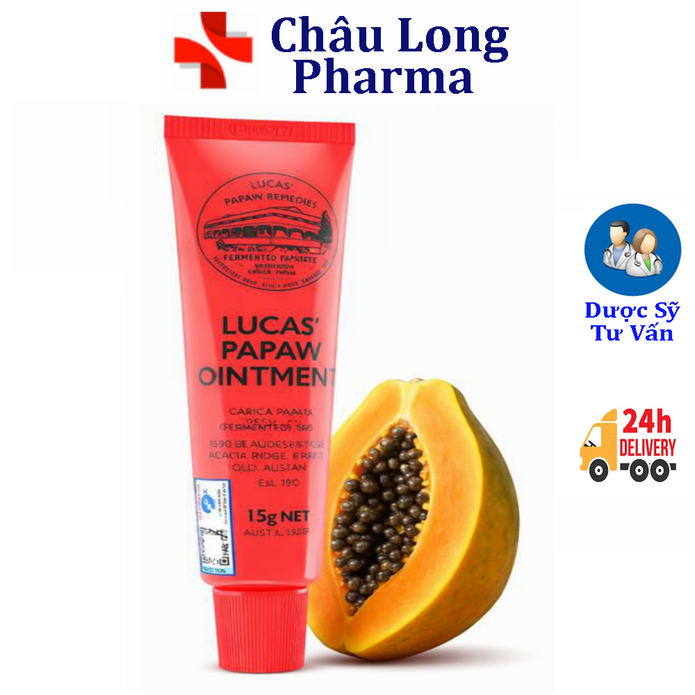 Kem bôi đa năng đu đủ Lucas Papaw Ointment Australia dưỡng ẩm, làm dịu vết cắn côn trùng (15g)
