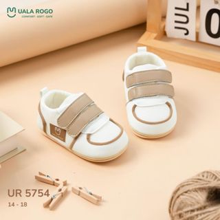 Giày tập đi cho bé Ualarogo đế cao su chống trượt an toàn quai dán điều chỉnh rộng chật 5596