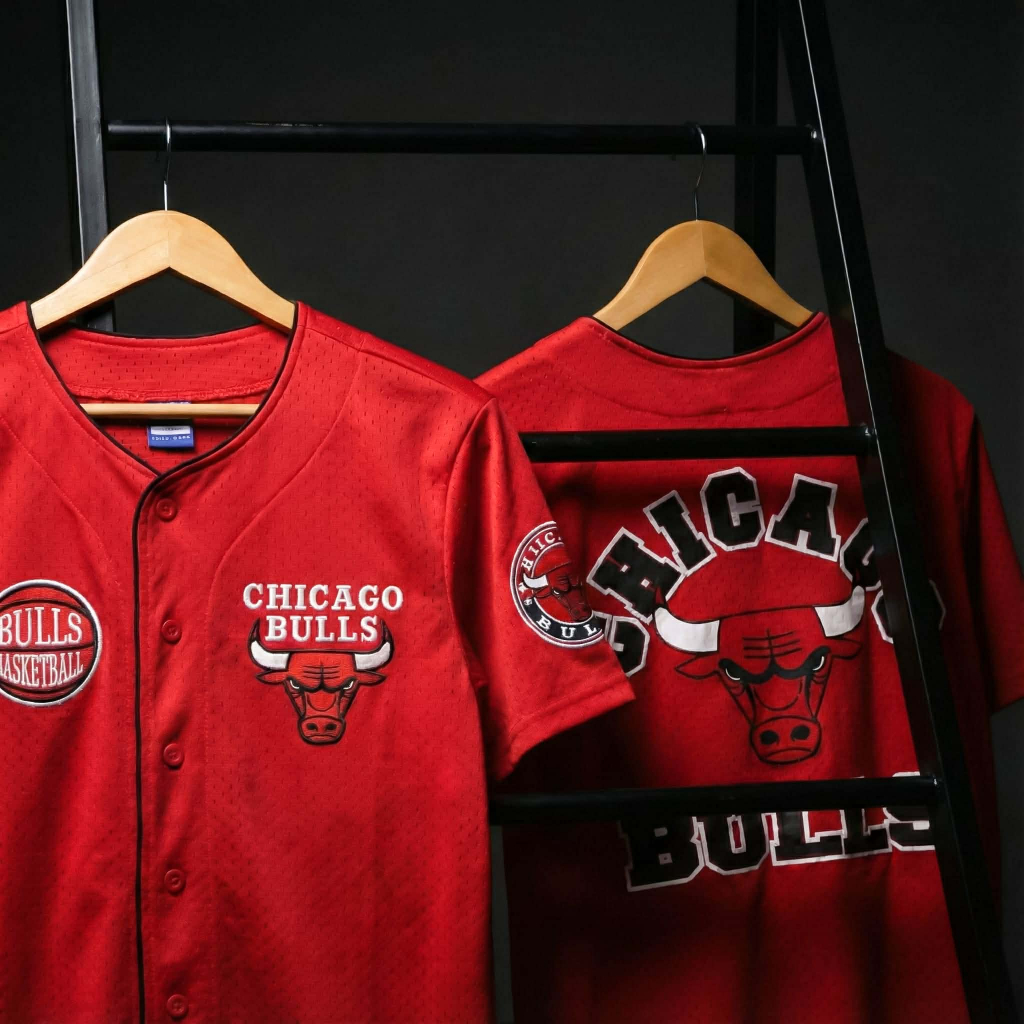 [ AUTHENTIC ] Áo Jersey Bóng Rổ Ultra Game x NBA Chicago Bulls - Áo Jersey Vải Lưới Thoáng Khí, Phon