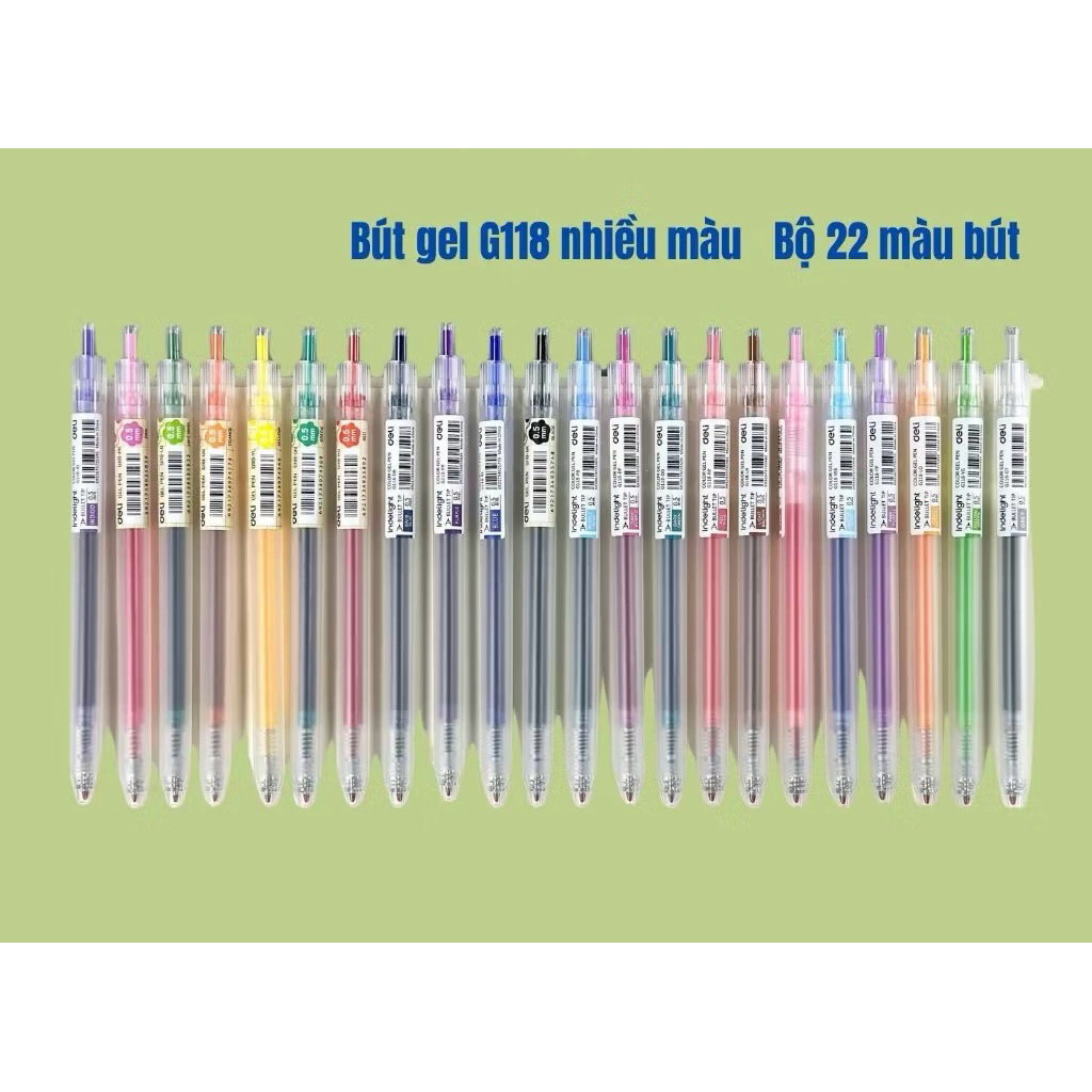 Bút bi Deli G118 24 màu