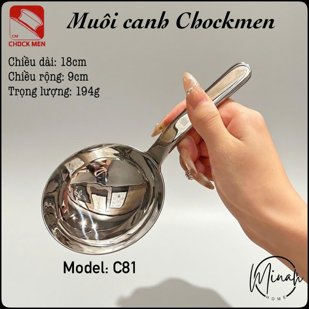 Muôi tròn đầu to Chockmen - C81