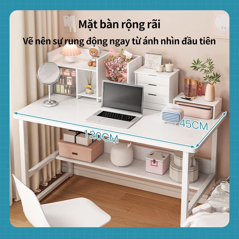 Bàn học gia dụng cho nữ, bàn dài phòng ngủ nhà thuê, bàn dài cửa sổ, bàn máy tính hẹp ban công | BigBuy360 - bigbuy360.vn