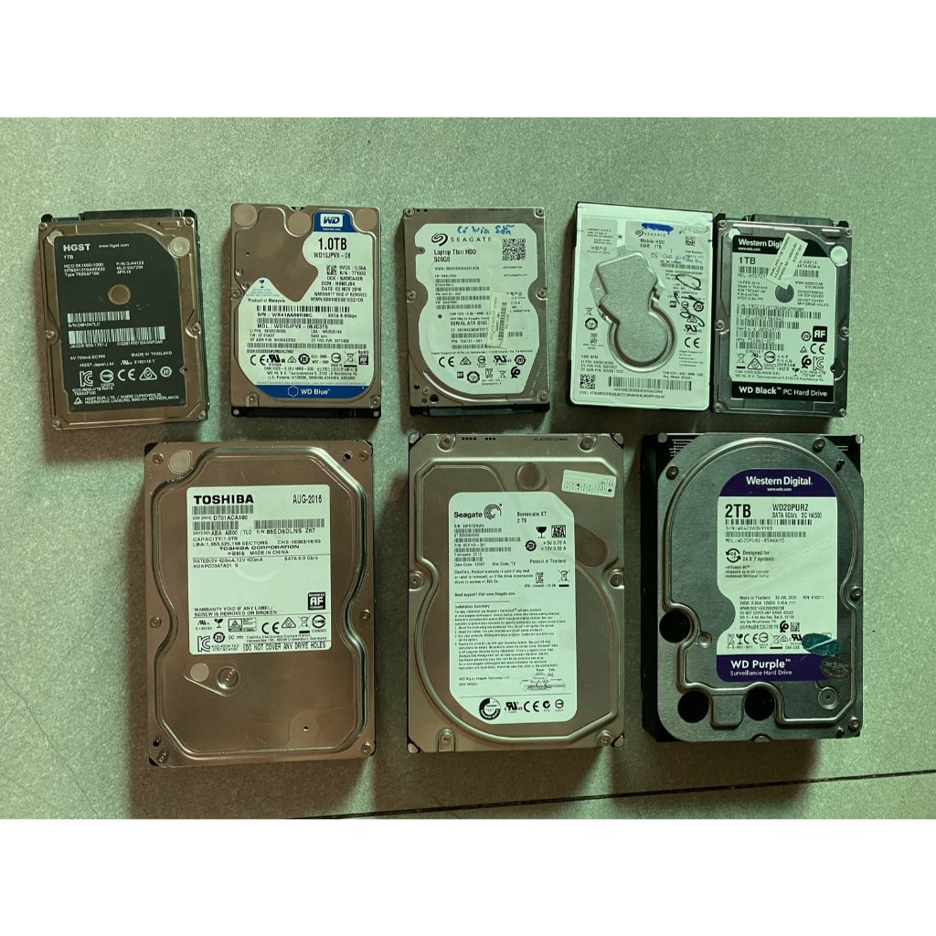 (HDD Used) Ổ cứng HDD Seagate WD Hitachi 500GB - 1TB - 2TB (2.5 3.5)