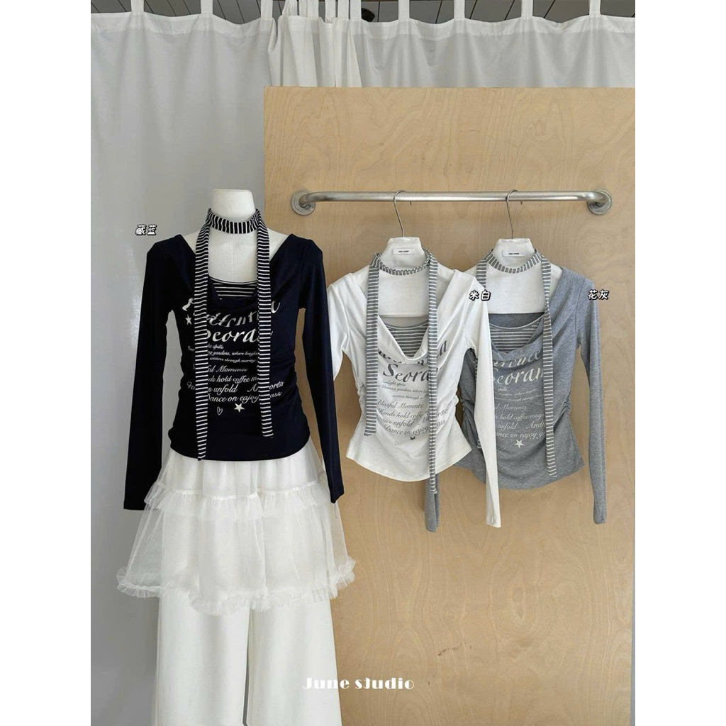 Xteen - Knit Cổ Đổ Y2K June 8021999