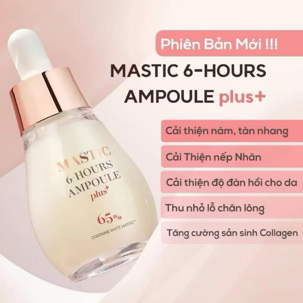 Tinh Chất Dưỡng Trắng Mastic 6 Hours Ampoule Mastina chống oxy hóa hỗ trợ giảm nám tàn nhang hiệu qu