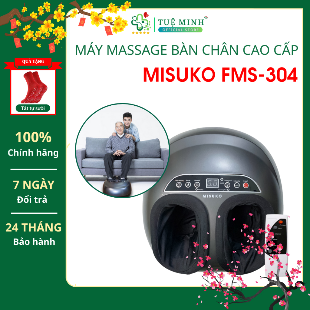 Máy Massage Chân MISUKO 9D FMS-304 Cao Cấp - Thư Giãn Bấm Huyệt Lưu Thông Khí Huyết
