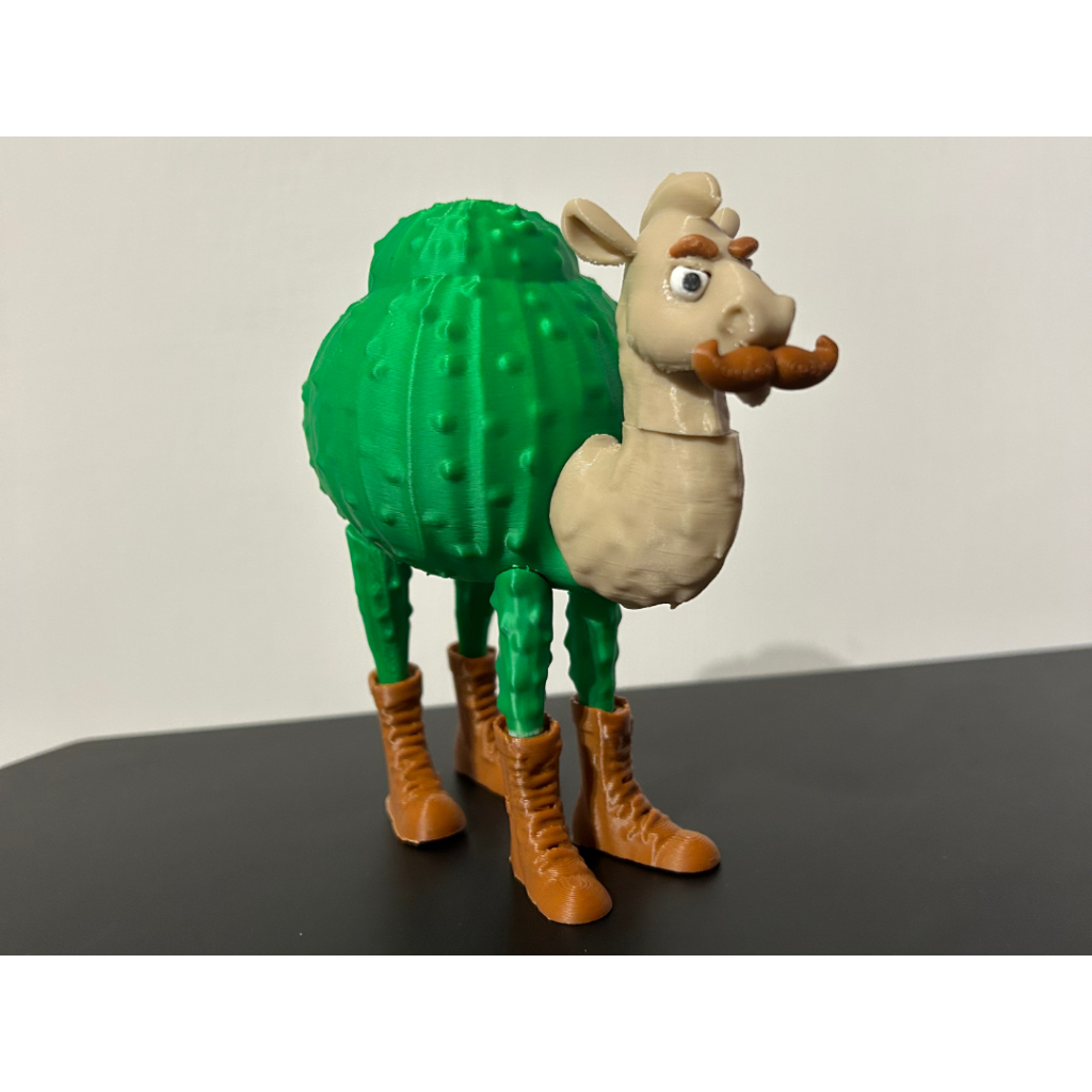 mô hình đồ chơi in 3D của nhân vật meme Frigo Camelo, đồ chơi trung bày