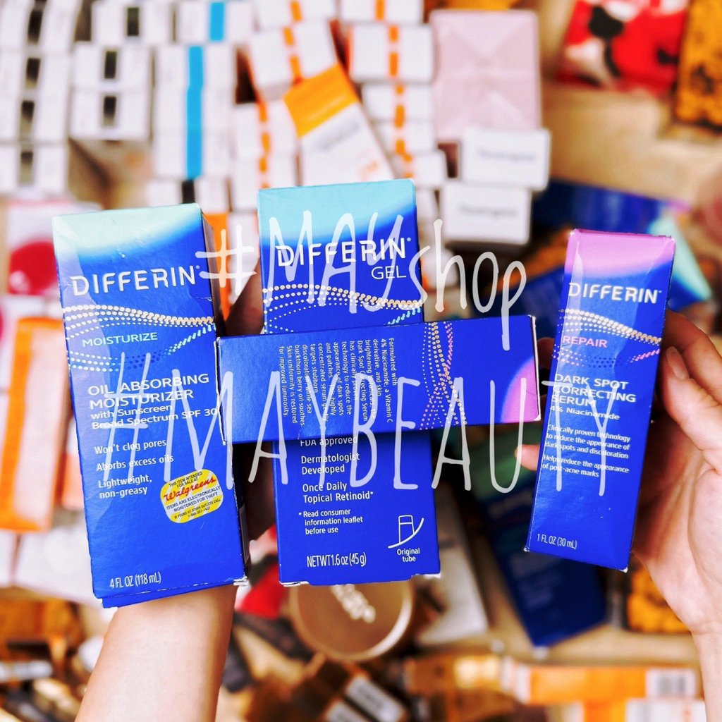 Differin Tinh chất serum, kem dưỡng dành cho da mụn