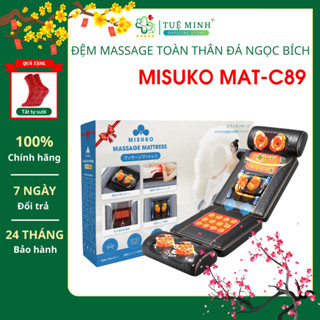 [BẢO HÀNH 24 THÁNG]Ghế đệm massage toàn thân đá nóng ngọc bích Misuko MAT-C89 mát xa trị liệu