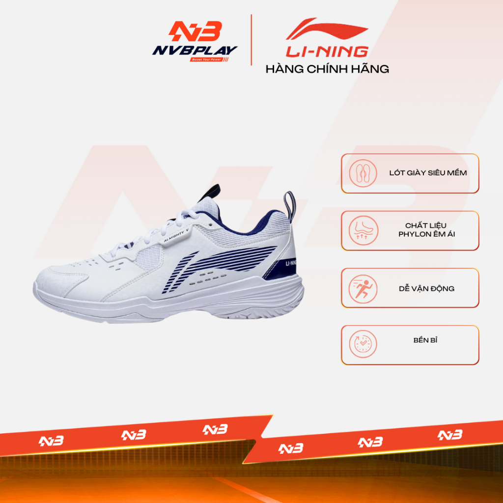 Giày Thể Thao Li-Ning P-AYTT001-3 - Thiết Kế Mũi Giày Chống Va Chạm, Chống Lật - HÀng Chính Hãng