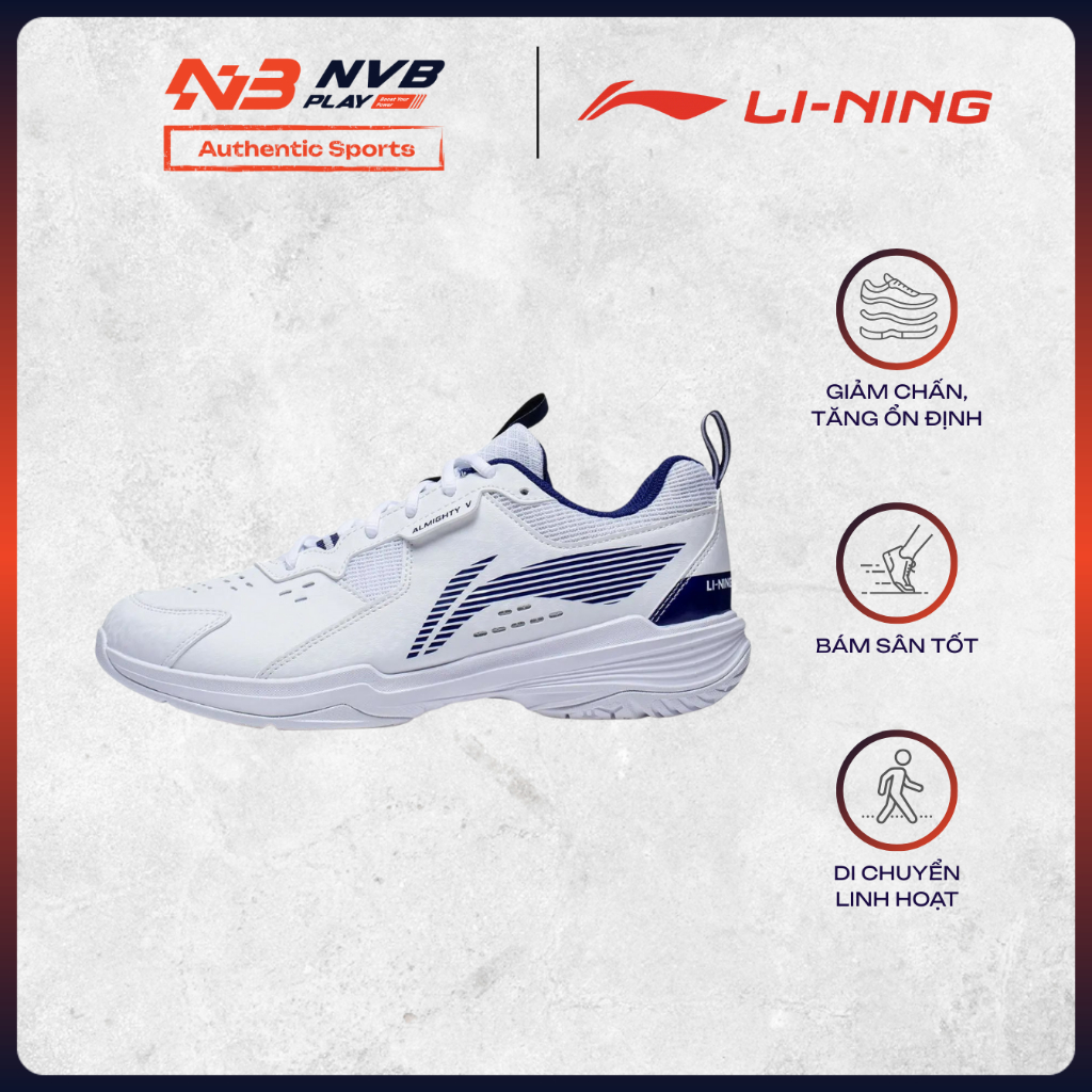 Giày Thể Thao Li-Ning P-AYTT001-3 - Thiết Kế Mũi Giày Chống Va Chạm, Chống Lật - HÀng Chính Hãng