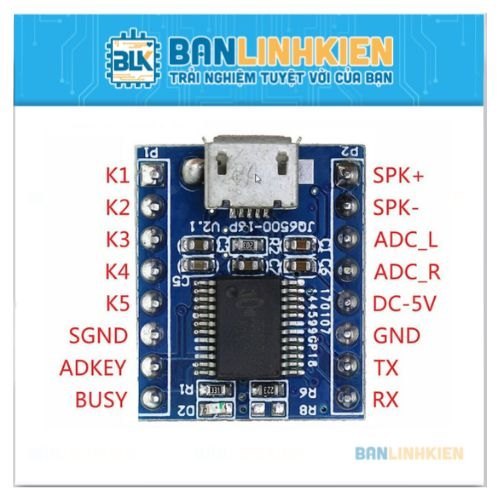 Module Phát Âm Thanh MP3 JQ6500 Mã LK_16046