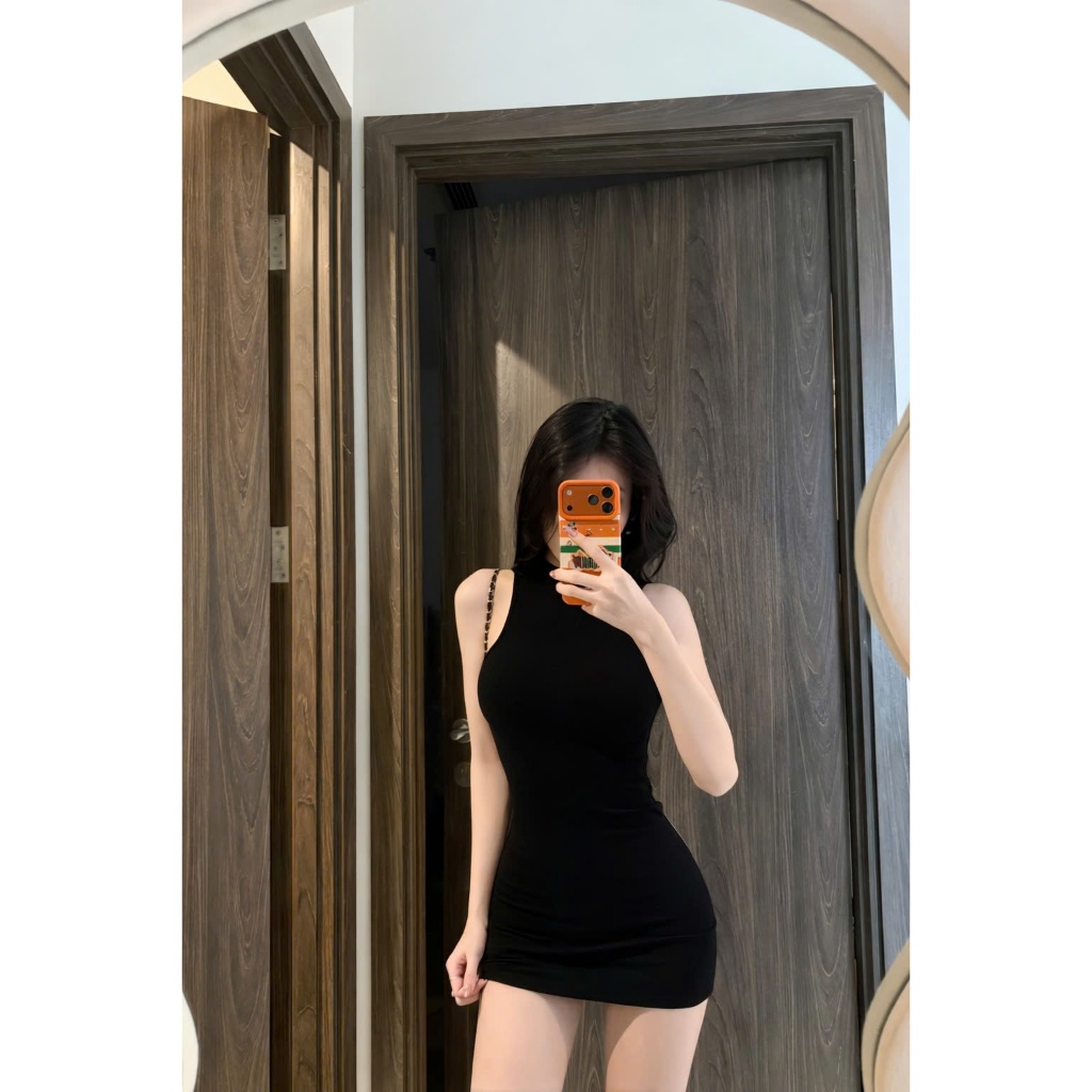 Xuongmaytini - Đầm Sát Nách Ôm Body Chất Thun Rip Trung Mỏng Nhẹ, Không Nóng_ Đầm_B4 | BigBuy360 - bigbuy360.vn