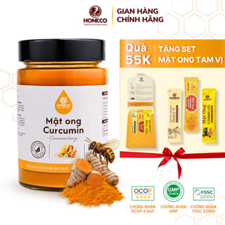 Mật ong nghệ Curcumin nguyên chất HONECO 500g Thơm ngon bổ dưỡng, tốt cho hệ tiêu hoá, da tươi trẻ