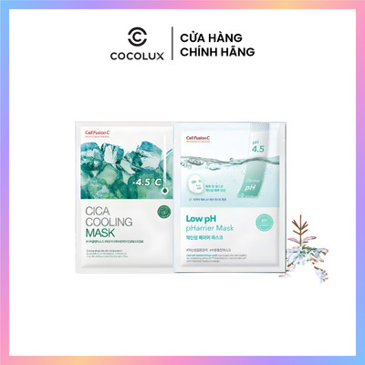 Mặt Nạ Cell Fusion C Low pH pHarrier & C Cica Cooling Mask  4.5 Độ