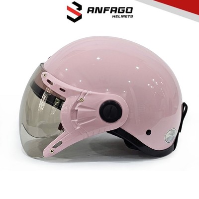 Nón bảo hiểm nửa đầu có kính ANFAGO Haly chính hãng freesize 55–59cm thể thao