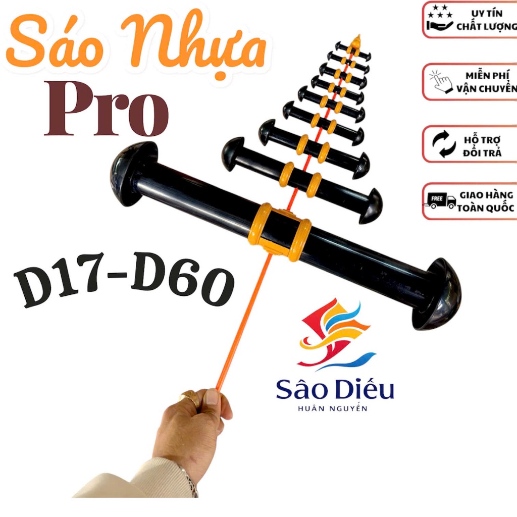 sáo nhựa pro d42-d48 nhiều dòng âm