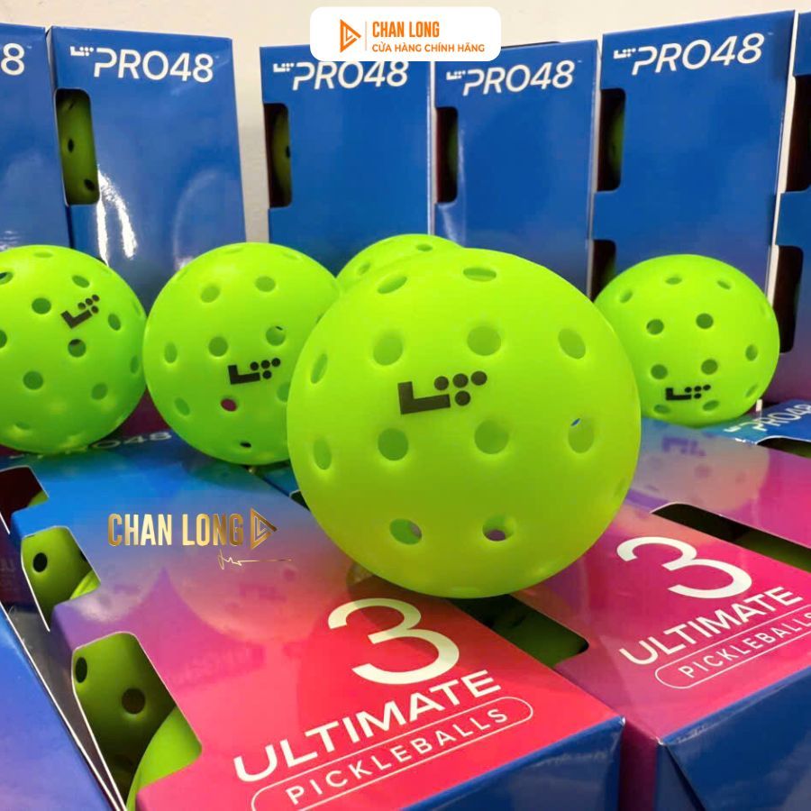[CHÍNH HÃNG] Bóng Picklaball LT Pro 48 Lỗ Life Time Chuẩn Quốc Tế, Thi Đấu USAPA Nguyên Khối, Bền Ch