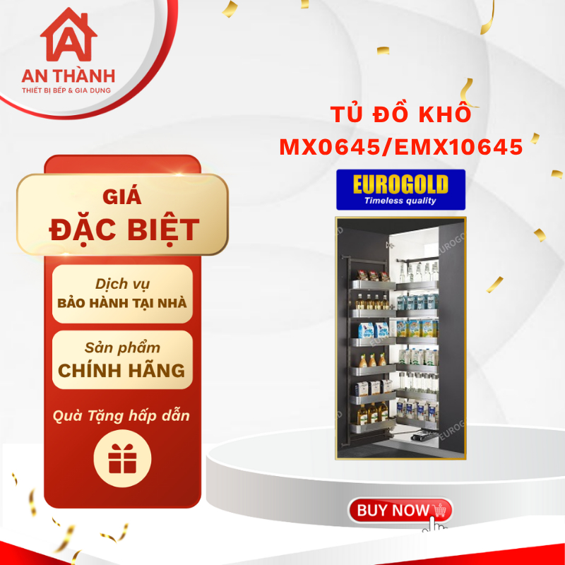 Tủ Đồ Khô Eurogold MX0645/EMX10645 – Đem Lại Sự Ngăn Nắp Và Gọn Gàng Cho Căn Bếp