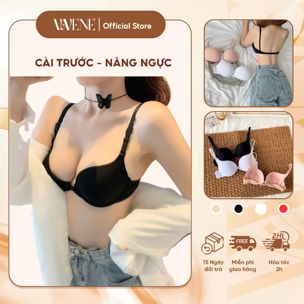 Áo Lót Su Đúc Cài Trước Có Đệm Có Gọng Nâng Ngực Dây Lưng Mảnh Khoét Sâu AL1501