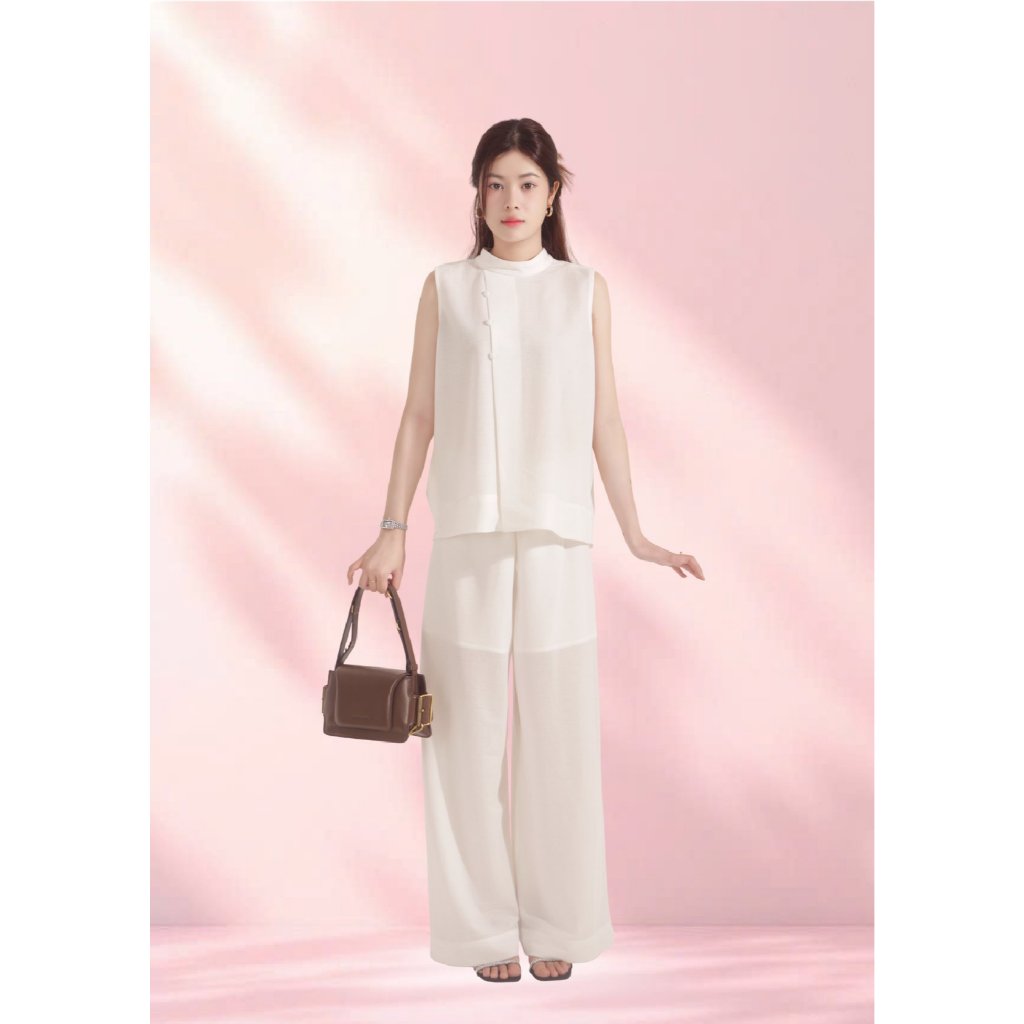 MGRACE - HOLY SANA Chất Liệu Linen Cao Cấp, Dáng Dài, Phong Cách Công Sở, Hàn Quốc, Thanh Lịch