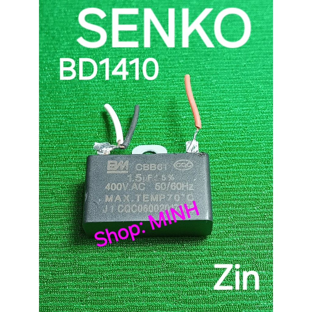 TỤ quạt Senko BD1410 zin theo máy – tụ 1.5uF, tụ quạt hộp 4 tấc quạt bàn đảo Senko BD1410