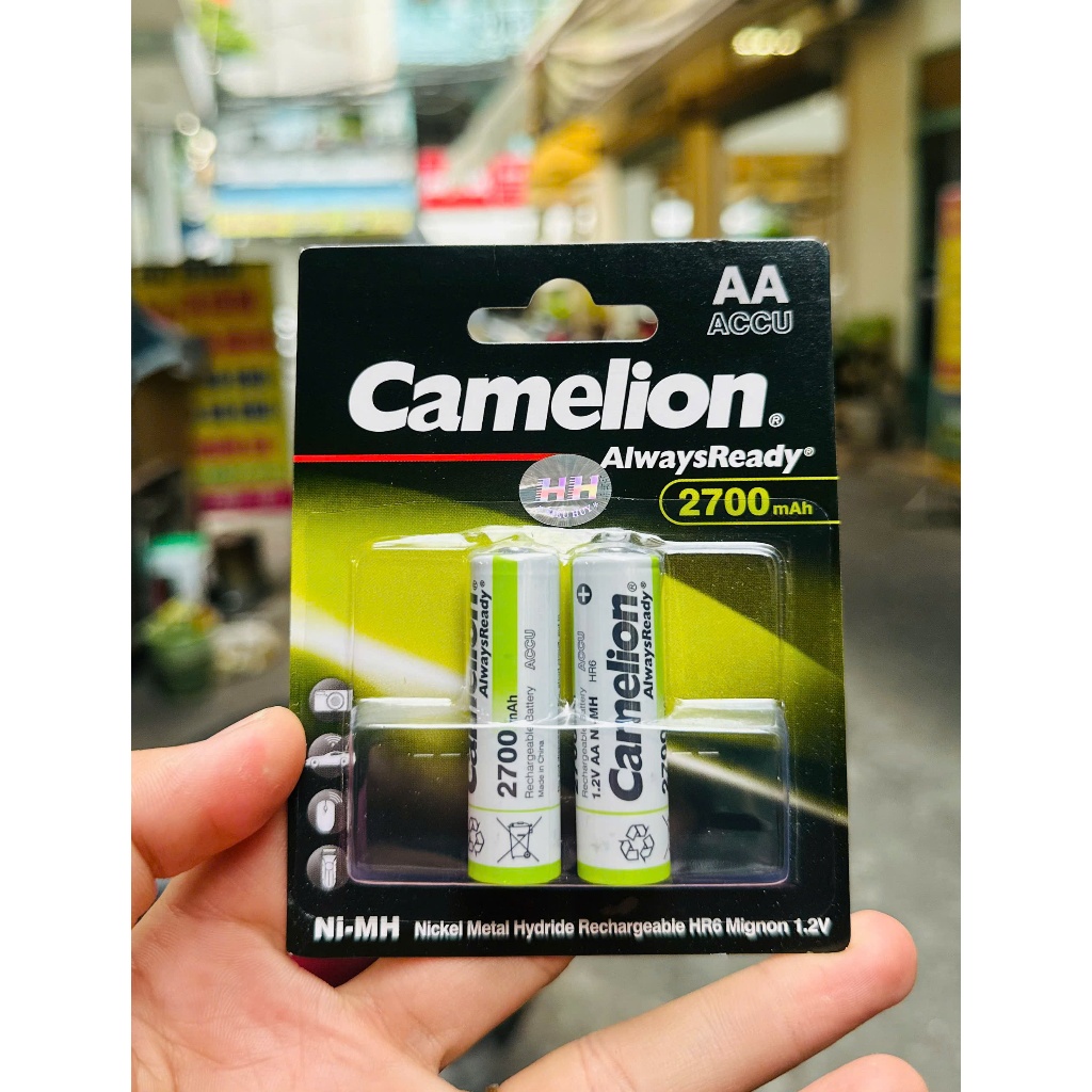 Pin sạc AA 1.2v Camelion AA 2700mah LBP2 (NiMh AA2700mAh 1.2v), Bộ sạc nhanh BC-0905 Camelion