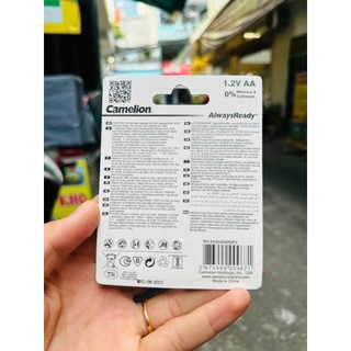 2 viên Pin sạc Camelion AA 2500mAh