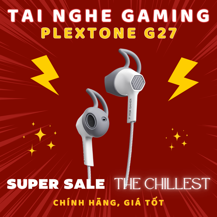 Tai nghe Gaming PLEXTONE G27 | Màn loa kép, Cáp Nylon bện, Mic HD, Đeo nhẹ, Đệm êm