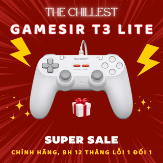 Tay cầm Gamesir T3 LITE, Tặng bảo vệ cần, núm bọc, Hall Effect, 2 Macro, Polling Rate 1000Hz, BH 12T