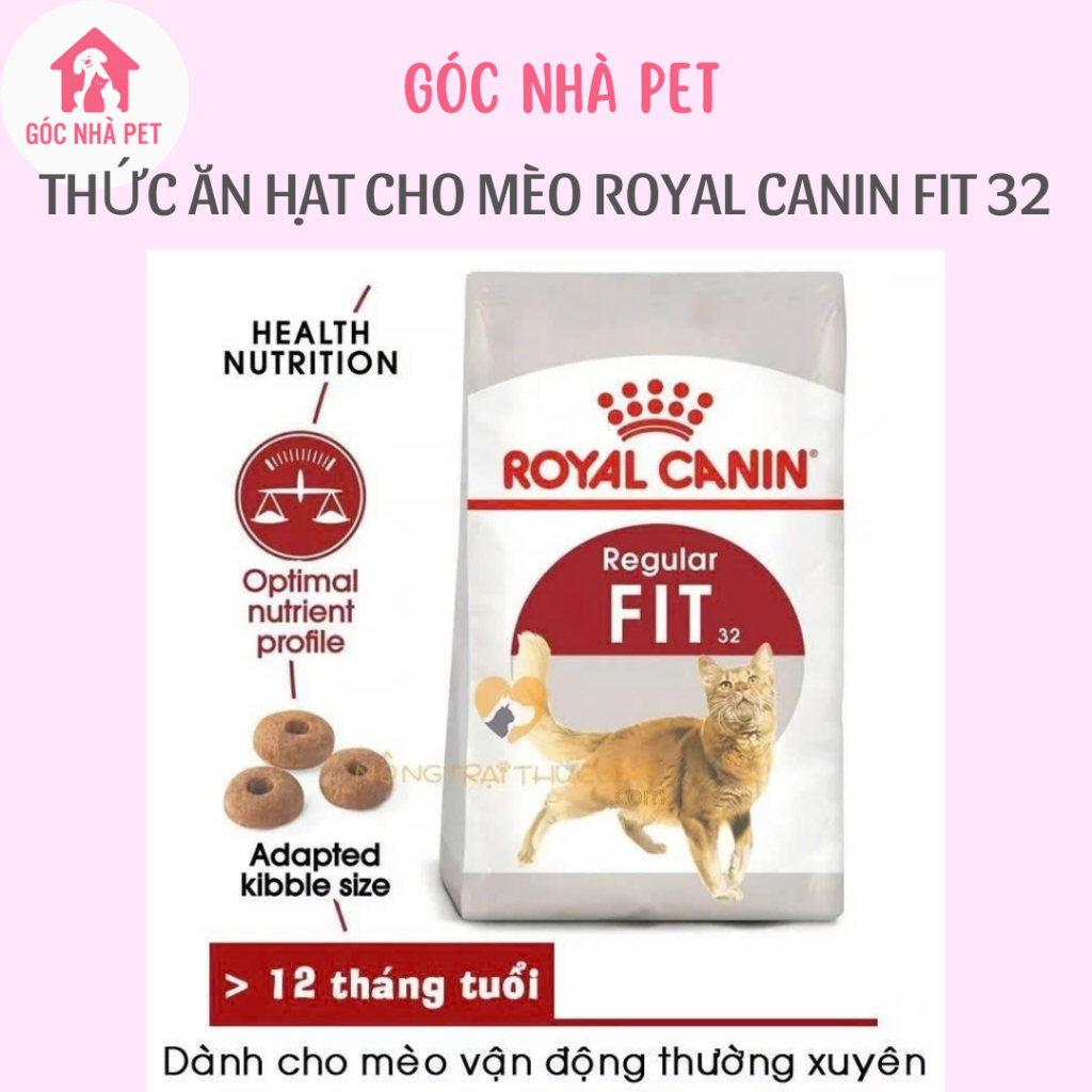Thức ăn hạt Royal Canin Fit 32 Cho MèoLớn/Trưởng thành - Royal Canin Fit 32 Cân bằng hoàn hảo chất D