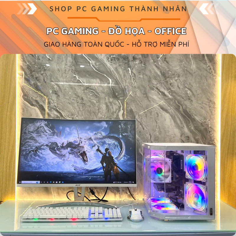 Máy tính Gaming i7 9700F RAM 8GB NVME 256GB GT 730 2gb
