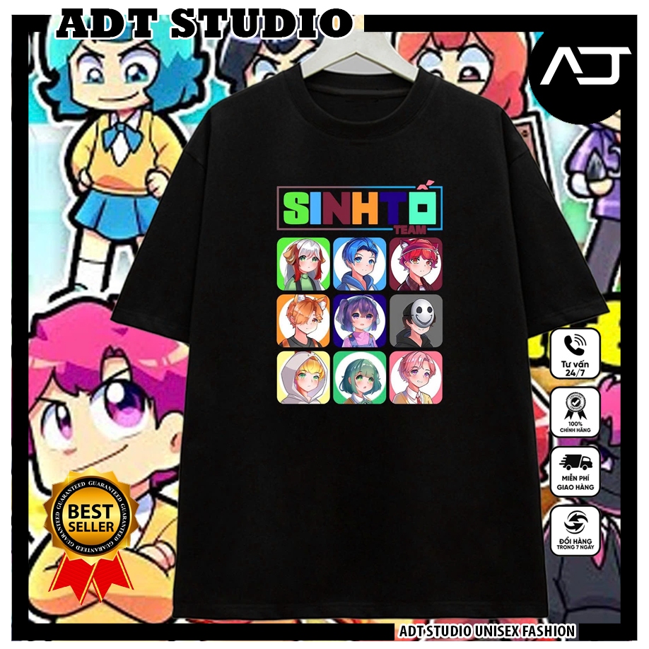 Áo Thun Làng Sinh Tố Team | Oops Hiha - Memes brainrot - CatNap, Dogday