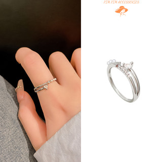 Nhẫn Bạc Nữ Đính Đá CZ – Thiết Kế Freesize Thanh Lịch, Sang Trọng, Phong Cách Hàn Quốc