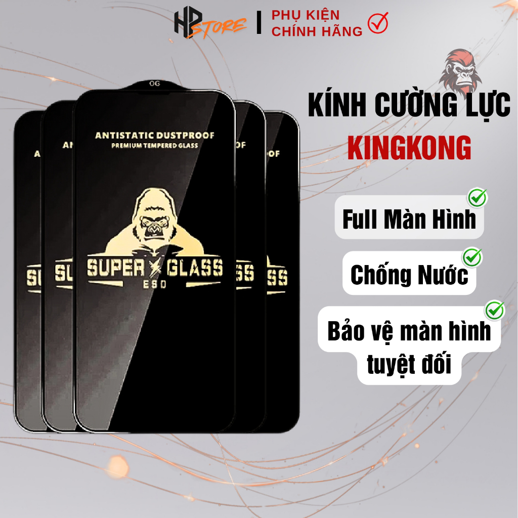 Kính cường lực iPhone Series các dòng 17 Promax 16 Promax 15 Promax 14 Promax 16/15/14/13/12/11/Xs/P