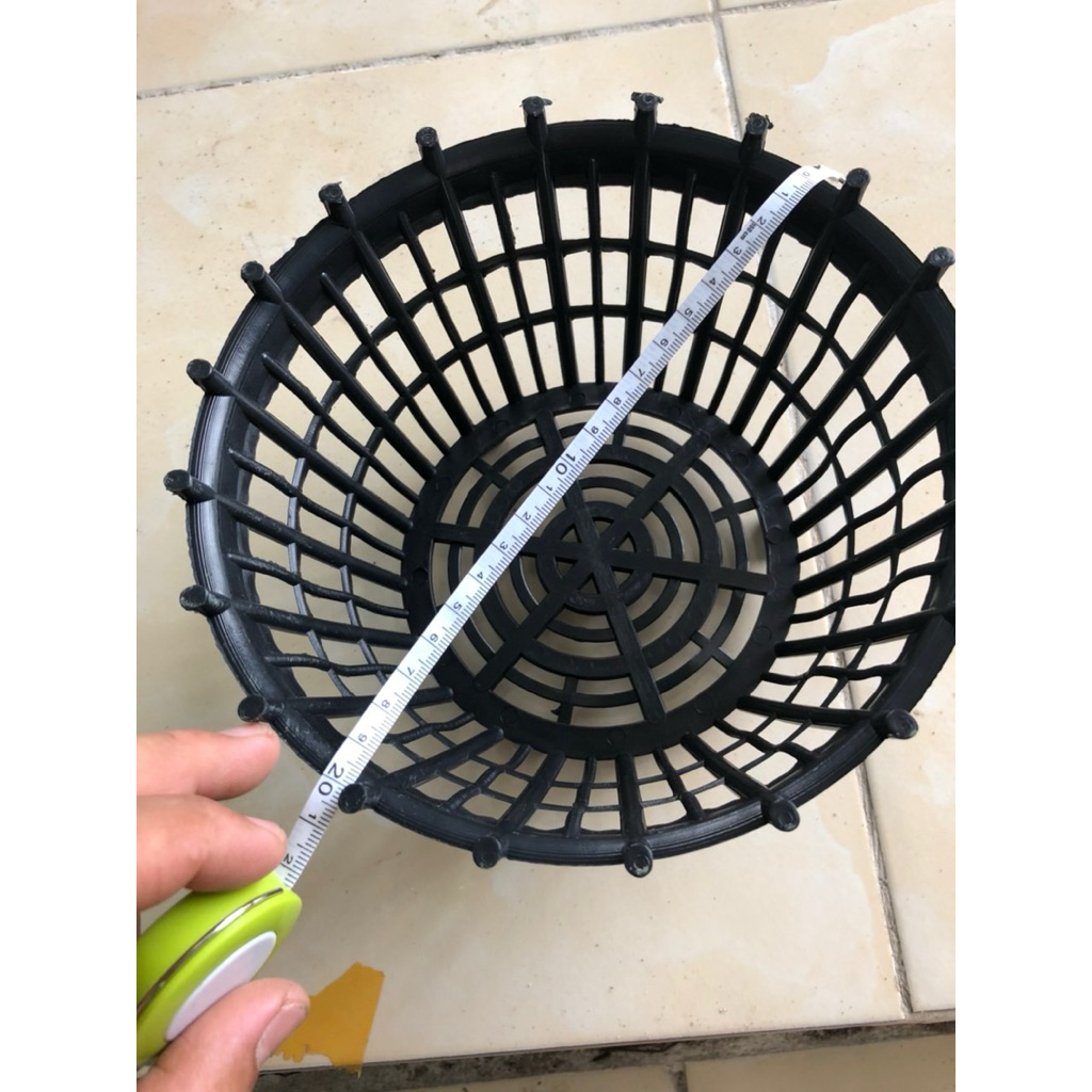 combo 20 chậu nan phụ trồng lan F20 màu đen ( nguyên chậu)