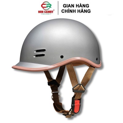 Mũ bảo hiểm nửa đầu Cá Heo CAMRY HELMETS thời trang freesize 55-59 cm cho nam nữ