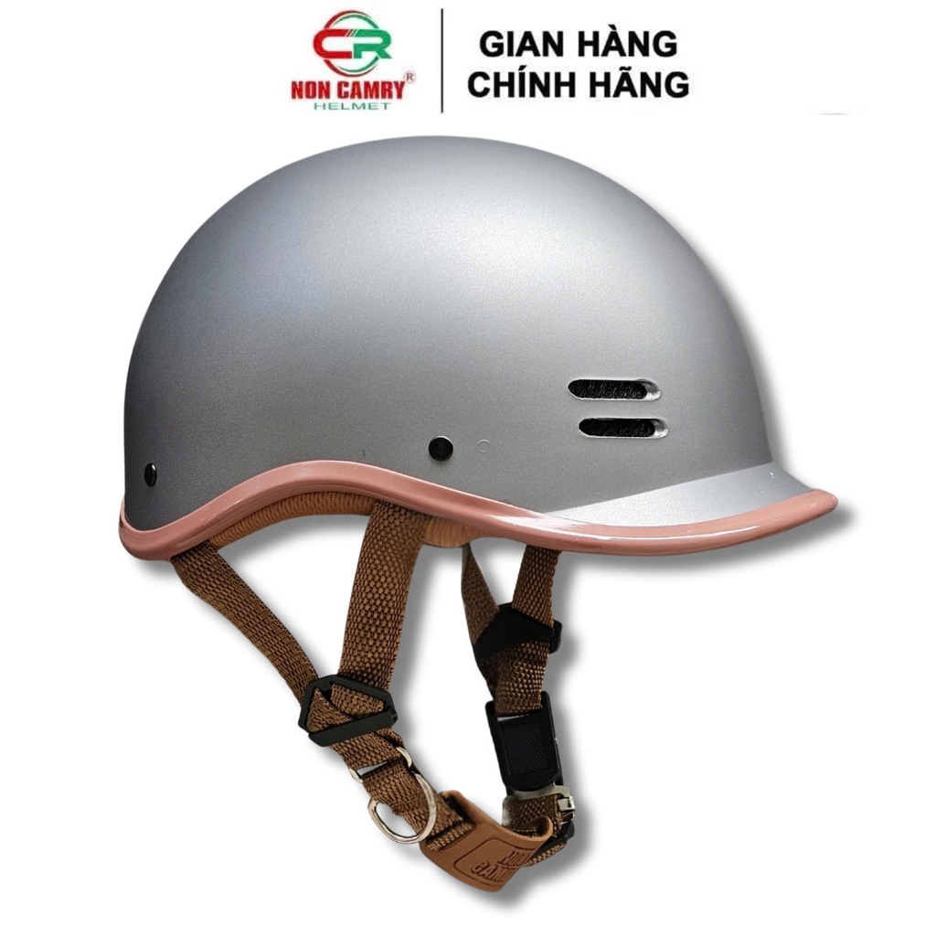 Mũ bảo hiểm nửa đầu Cá Heo CAMRY HELMETS nhẹ thoáng khí freesize 55-59cm