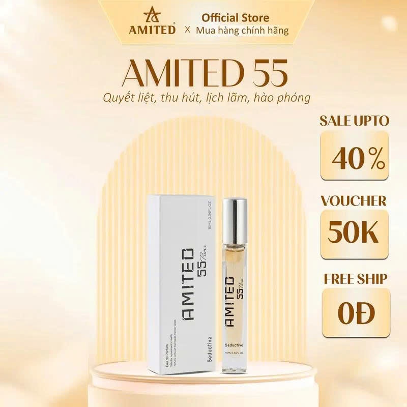 [ 10ml ] Nước Hoa Unisex Amited 55 – Quyết Liệt, Lịch Lãm, Thu Hút Mạnh