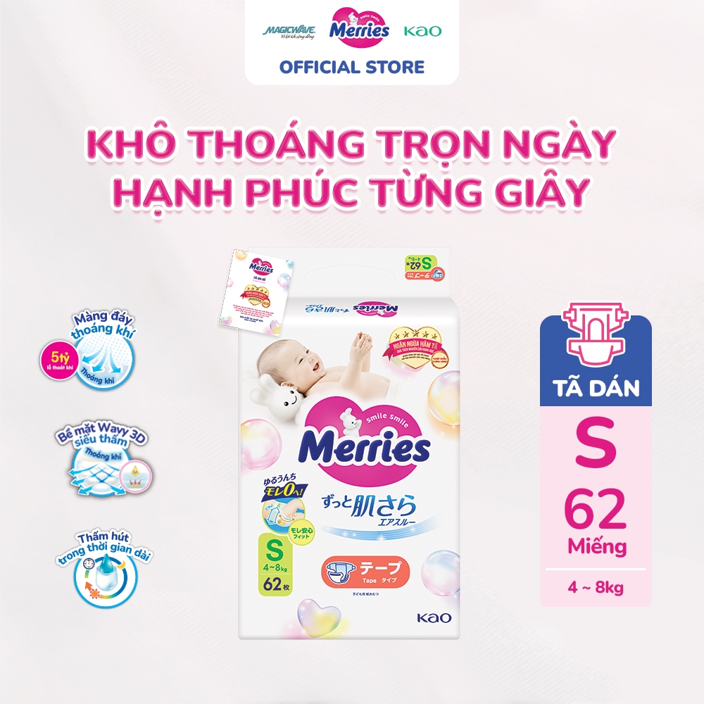 Tã dán Merries S62 1 túi
