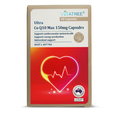 ✅[Chính hãng] [CÓ TEAM NHẬP KHẨU]  Viên uống khỏe tim mạch Vitatree Ultra Co Q10 Max 150mg