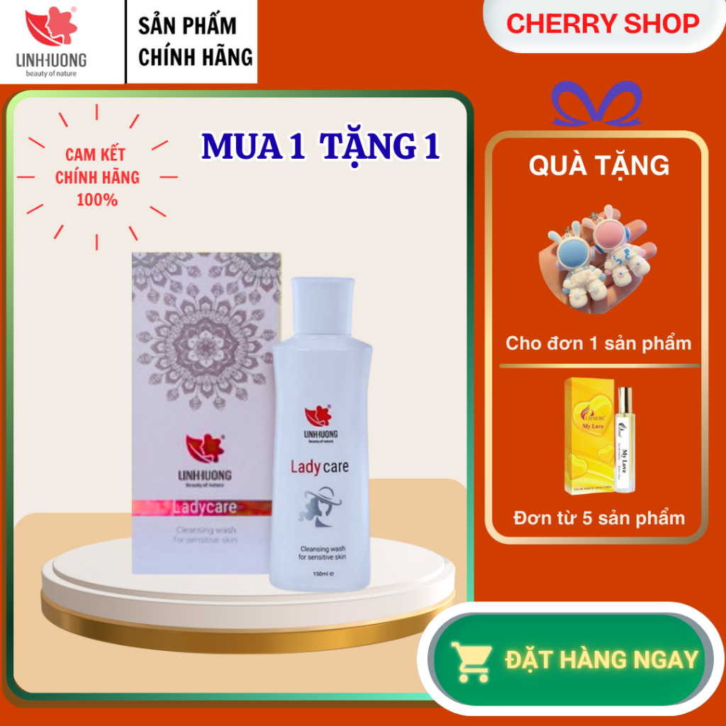 (Chính Hãng 100%) Dung Dịch Vệ Sinh Linh Hương- DDVS Linh Hương- DDvs Phụ Nữ Trầu Không Lady Care Li
