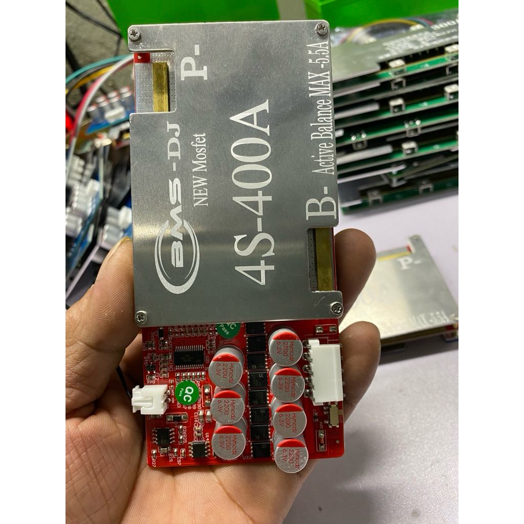 bms 400ah 12Mạch BMS DJ tích hợp cân bằng chủ động 5,5A,4s-400A max 800A,4s-200A max 350A