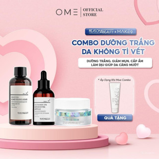 Bộ Combo 3 Sản Phẩm Toner AHA BHA+ Nia 20%+Kem Dưỡng Cica Dưỡng Trắng Giảm Mụn Cấp Ẩm Se Khít Lỗ Chân Lông REASONABEAUTY