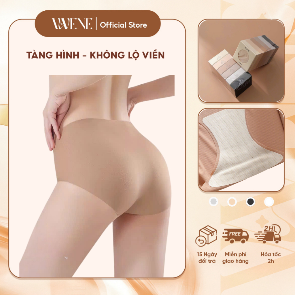 Set 6 quần lót nữ su thạch băng lụa kháng khuẩn tàng hình trong hộp mini không đường may cao cấp mã MINI