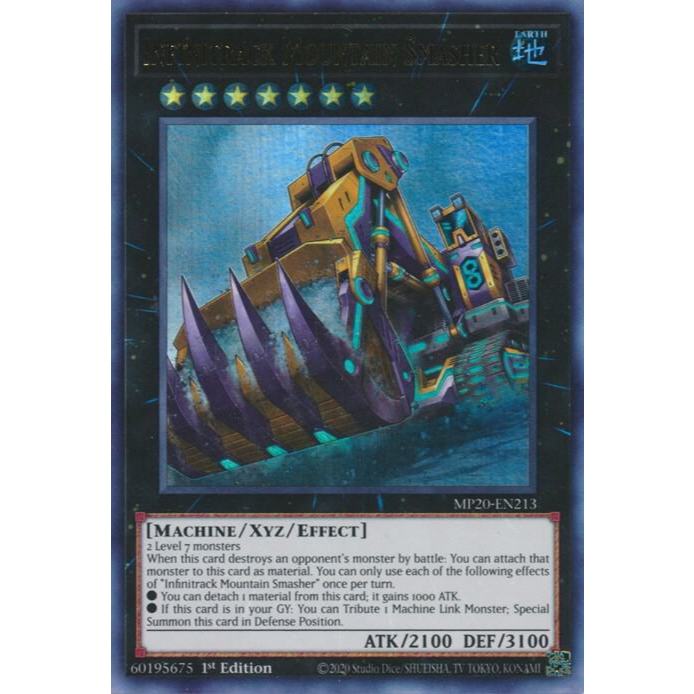 Thẻ Bài YuGiOh Mã MP20-EN213 - Infinitrack Mountain Smasher - XYZ Monster - Ultra Rare