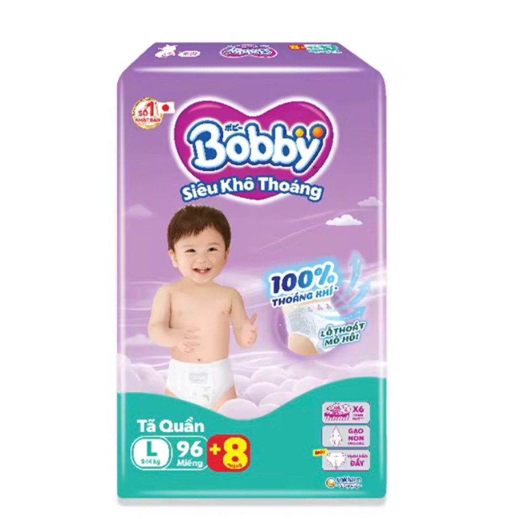 Tả quần Bobby size L96 +8 miếng gạo non