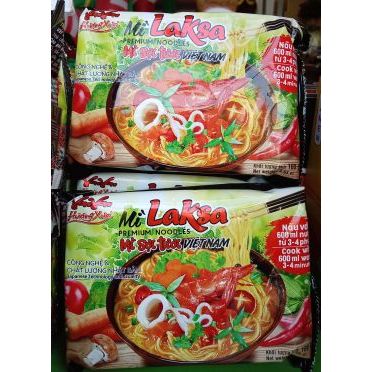 Mì sợi tươi Laksa Hương Xưa - Vị Yummy Béo Ngọt ( kèm gói gia vị yummy ) 1 thùng 8 gói