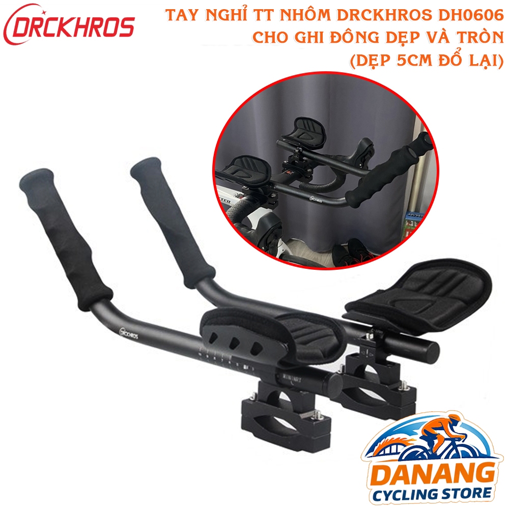 Tay Càng Chống Mỏi Xe Đạp DRCKHROS – Dùng Cho Ghi Đông Dẹp & Tròn (≤5cm)