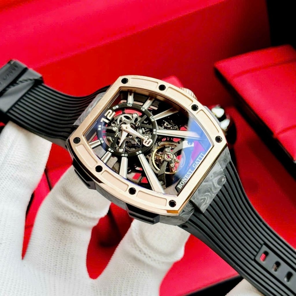 [Chính Hãng 100%] Đồng Hồ Nam Bonest Gatti BG9950 (9950) Máy Cơ Automatic Kính Sapphiare Mặt Siz 43m